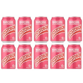 Gaseosa Manzana Postobón – 10 Pack (12fl oz Each Can) – Colombian Apple-Flavored Soda – Imported from Colombia