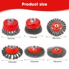 mizikuu 6 pieces wire brush angle grinder, M14 cup brush,