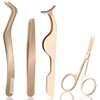 QYLPZ 4 Pieces Eyelash Applicator Lash Applicator Tool Eyelash Tweezers