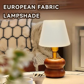 Barrel White Small Lamp Shade, 2Pcs Clip on Lamp Shade Barrel Fabric Lampshade Clip on Chandelier Lamp Shades Mini Lamp Shade