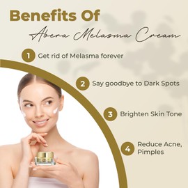 ABERA Crema Para El Melasma, Corrector De Manchas Oscuras - Elimina Melasma, Pecas, Manchas Solares Y Manchas De La Edad. Fórmula Avanzada Para Mujeres Y Hombres (0.7 Oz Por Unidad).