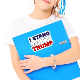 I Stand with Trump Sticker Decal Notebook Car Laptop 5.5"x4" (Color)