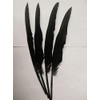 15pcs Black Raven Feather Handmade Craft Supplies Long Black Feather