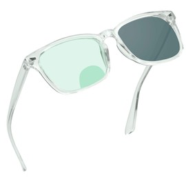 YEIN Bifocal Reading Glasses, Photochromic Gray Sunglasses, 1.00/+4.00 Magnification for Men/Women