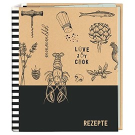 moses. ‘Love to Cook’ Recipe Binder in DIN A5, Cook & Style Recipe Book with 25 Recipe Sheets and 5 Index Pockets, The Individual Cooking and Baking Book to Write In Yourself, 80668