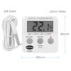 Brannan Calibrated Digital Fridge Freezer Thermometer With Probe and 2