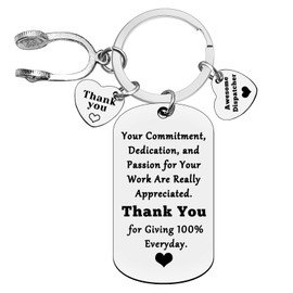 Xiahuyu Dispatcher Gifts Keychain 911 Operator Gifts EMT Emergency Dispatcher Appreciation Gifts 911 Dispatcher Employee Gifts Christmas Birthday Retirement Thank You Gifts for Dispatcher