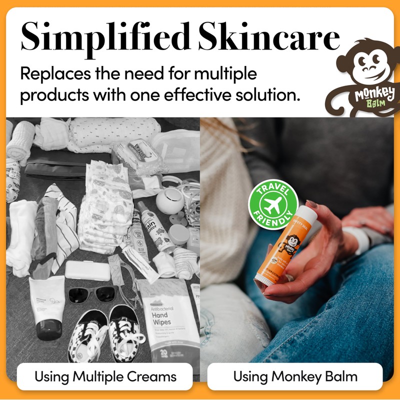 Monkey Balm All Natural Skin Care for Kids, Babies, Adults