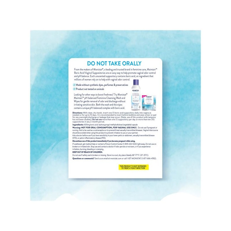 Monistat, Suppositories for Women 30 Ct, (2pack)