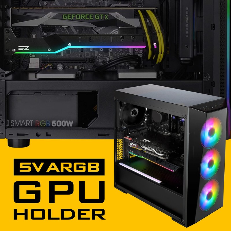 EZDIY-FAB ARGB GPU Holder, GPU Holder Brace, Graphics Card, GPU