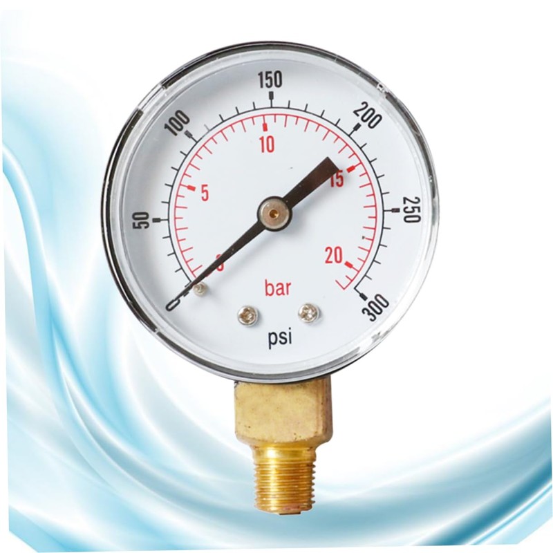 iplusmile 3pcs High Precision Npt Pressure Gauge Psi Bar Markings