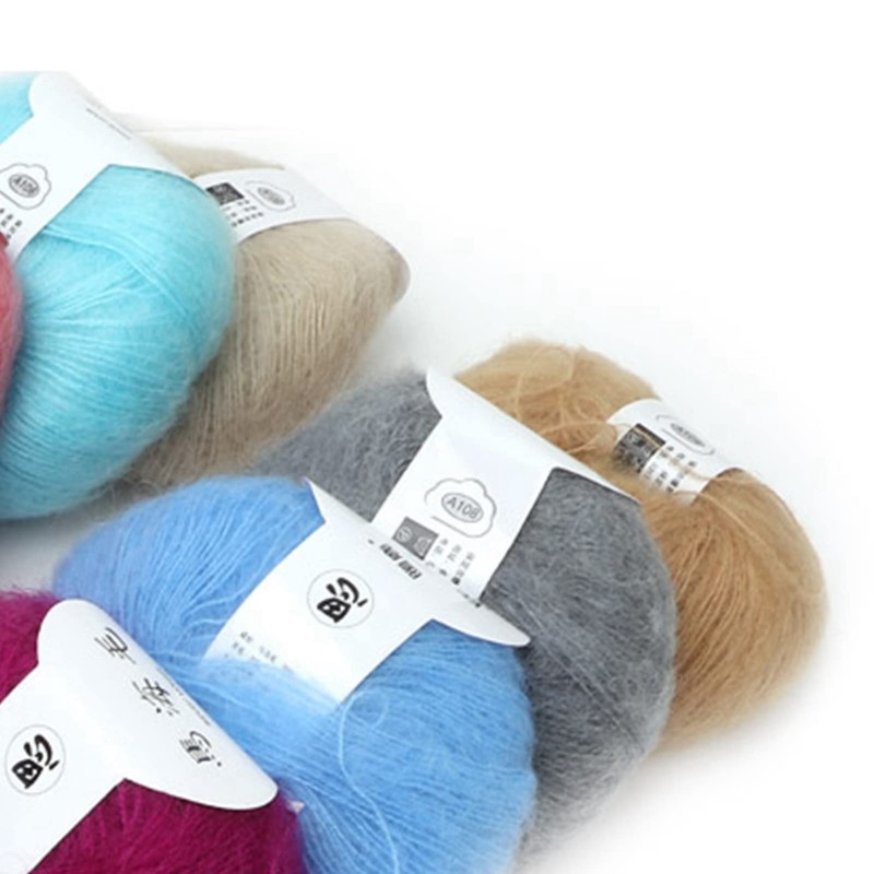 Trisar Soft Lightweight Mohair Wool Blend Knitting Yarn, Anti Pilling