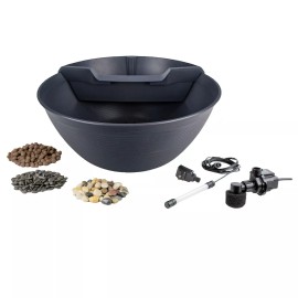 Aquascape AquaGarden Mini Pond Kit, Mocha or Steel Gray Color - Steel Gray