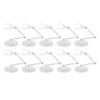 Doll Stand, Action Figures Stand Flexible 10pcs for Collection (Transparent)