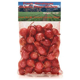 Fresh Himalayas Organic Red Pearl Onions 10 Ounce Bags - Product of Mt. Everest Country, Nepal – Delivery Within 3-5 days All Over USA