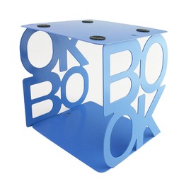 Cute Fashion Book Style Nonskid Bookends Art Bookend Home Office Kitchen Book Shelf (Blue)