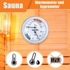 Tinoaly 2 in 1 Sauna Thermometer Hygrometer Fahrenheit Indoor Humidity