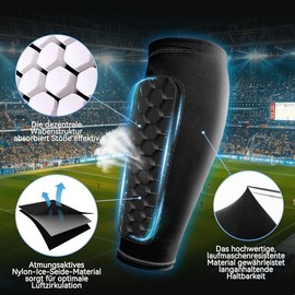 Schienbeinschoner Fu√üball Herren ‚Äì Atmungsaktiv | Vollfl√§chige Schienbeinschoner Kinder Fussball f√ºr Optimalen Schutz, Ultraleicht (72g/1 Paar)