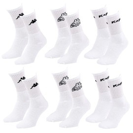 Ozabi Men's KAPPA TENNIS Socks Set of 6 (as8, numeric, numeric_5_point_5, numeric_8, regular, regular, Pack of 6 Pairs 0133)