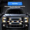SI (8PCS) 12-LED Amber White Grill Side Marker Emergency Strobe