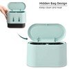 MEETOZ Mini Trash Can with Lid, Small Trash Can, Desk