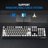 Hexgears GK735 Wired Full Size Mechanical Keyboard, Aluminum Housing Built