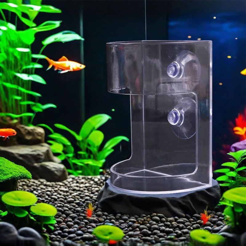 Aquarium Feeder - Clear Fish Feeders for Aquariums - Anti-Drifting