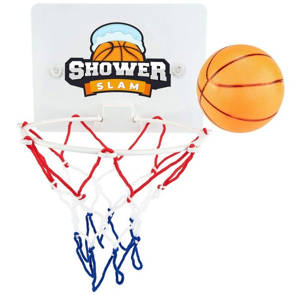 Hoopla Toys Shower Slam Basketball Game Set Funny Bathroom Sports Bath Toy for Kids