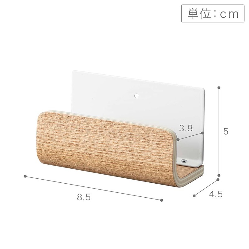 Yamazaki Industries Shinto Card Holder, Single, Natural, Approx. W 3.3