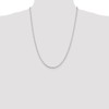 GlittersandGold Sterling Silver 2mm Diamond-cut Round Box Chain Necklace