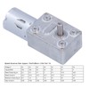 DC 24V Worm Gear Motor with Governor High Torsion Mini