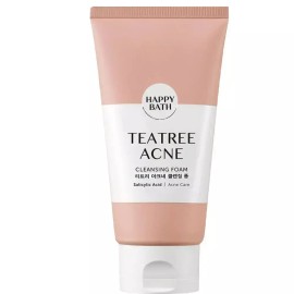 Happybath 해피바스 클렌징폼 티트리 아크네 150g 여드름 진정 트러블 완화 Happy Bath Cleansing Foam Tea Tree Acne 150g Acne Soothing Trouble Care
