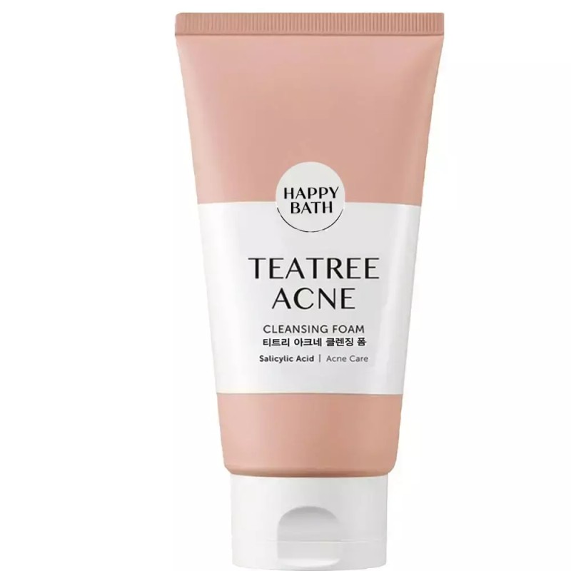 Happybath 해피바스 클렌징폼 티트리 아크네 150g 여드름 진정 트러블 완화