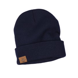 Winter Beanie Hats for Men and Women,Stretchy Daily Knit Hat,Gifts for Dad Mom (Navy Blue)