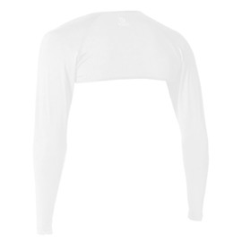 Otafuku Glove Summer Arm Cover, Shrug [Integrated Arm Cover, Cool Contact, Sweat Absorbent, Quick Drying, Compression, UV Protection] JW-636 White, S Size