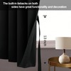 JIUZHEN Short Blackout Curtains with Tiebacks for Kitchen, Light Blocking