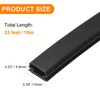 HARFINGTON Rubber Weather Stripping Door Seal Strip, 33 Feet D-Shaped