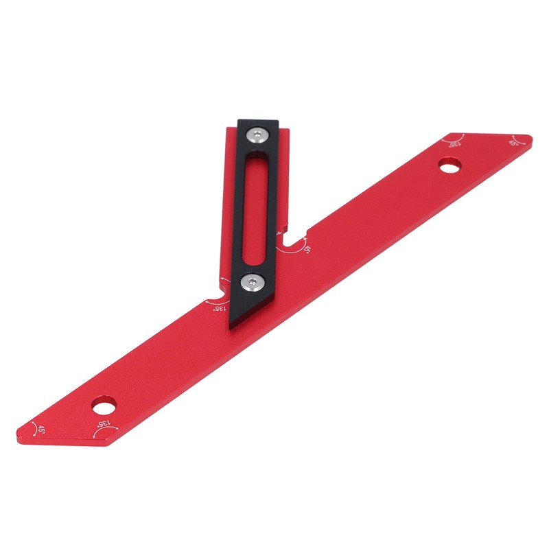45 Degrees 135 Degrees Woodworking Measuring Ruler Aluminum Alloy Carpenter