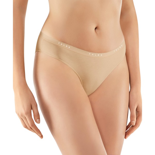 FALKE Women's Daily Comfort 2-Pack Underwear Comfortable Underwear Skin-Friendly with Stretch Soft Elastic Waistband in Multipack Quick-Drying Breathable Cotton Pack of 2, Brown (Camel 4220)