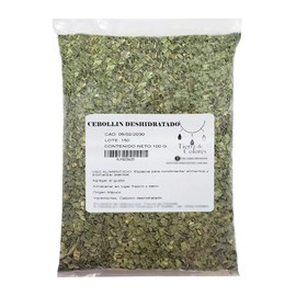 cebollin o cebolleta deshidratado en trocitos 100g especia y condimento ciboulette - Tierra de Colores