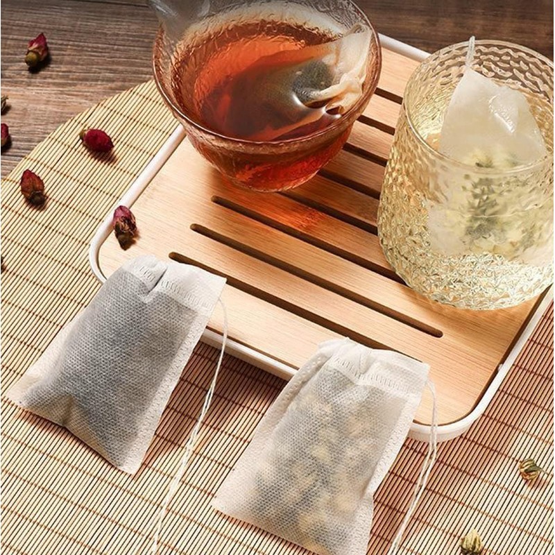 100 Pcs Empty Tea Bags Muslin Bag 8 X 10