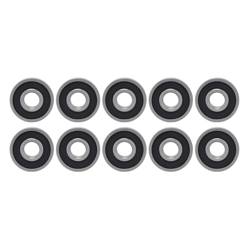 10Pcs Deep Groove Ball Bearing Rubber Seals Extra Light Series