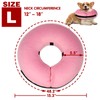 Tonqixope Inflatable Dog Cone Collar-Soft Protective Cone for Dogs After