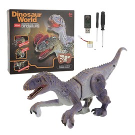 Remote Control Dinosaur Model 2.4G Realistic Walking Roaring Educational RC Dinosaur Toy for Kids Velociraptor