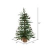 Vickerman 30" Caramel Pine Artificial Christmas Tree Unlit, Seasonal Indoor