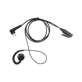 KS K-STORM CLS1110 Walkie Talkie Earpiece Headset Compatible with Motorola Radio CP200, RDM2070D, CLS1413, HKLN4604, PU Material, Black