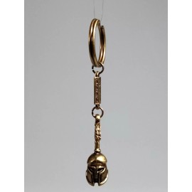 Spartan 4" Handmade Ancient Bronze Spartan Helmet Keychain