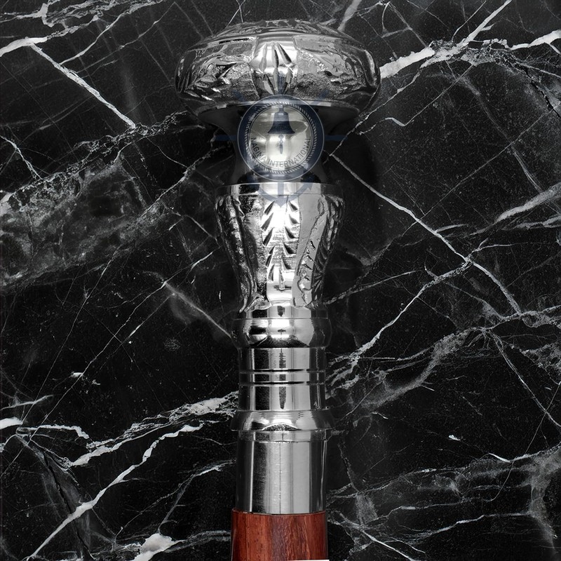Premium Chromed Deluxe Walking Sticks | Rosewood Crafted Walking Cane