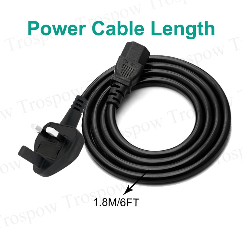 C13 Power Cable Replacement for EF EcoFlow River 2 River
