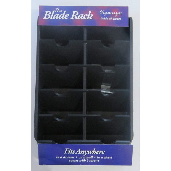 Cache Clipper Rack Holds Blades, Black 10 Count